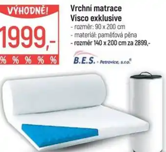 Globus Vrchní matrace Visco exklusive nabídka