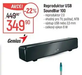 Globus Reproduktor USB SoundBar 100 nabídka