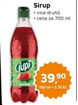 Můjobchod JUPI Sirup nabídka