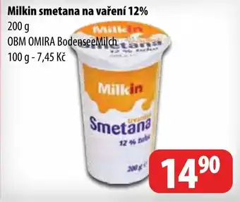 Partner Maloobchodní síť MILKIN Smetana na vaření 12% nabídka