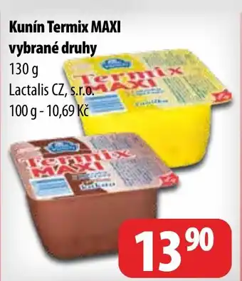 Partner Maloobchodní síť Kunín termix maxi vybrané druhy nabídka