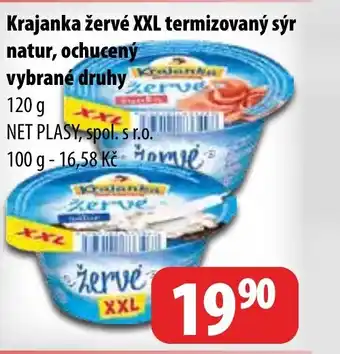 Partner Maloobchodní síť Krajanka žervé xxl termizovaný sýr natur, ochucený vybrané druhy nabídka