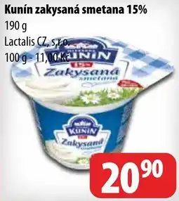 Partner Maloobchodní síť Kunín zakysaná smetana 15% nabídka