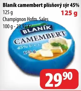 Partner Maloobchodní síť Blaník camembert plísňový sýr 45% nabídka