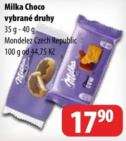 Partner Maloobchodní síť MILKA Choco vybrané druhy nabídka