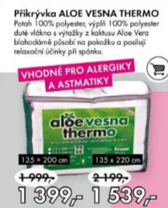 Vesna Přikrývka ALOE VESNA THERMO nabídka