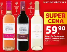 Lidl Côtes de Gascogne/Merlot/Merlot Rosé, 0,75 l nabídka