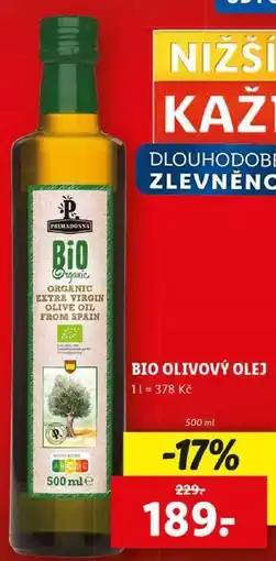 Lidl BIO OLIVOVÝ OLEJ, 500 ml nabídka