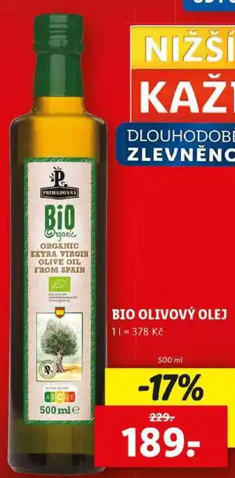 Lidl BIO OLIVOVÝ OLEJ, 500 ml nabídka