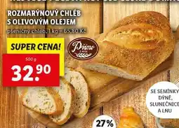 Lidl ROZMARÝNOVÝ CHLÉB S OLIVOVÝM OLEJEM, 500 g nabídka