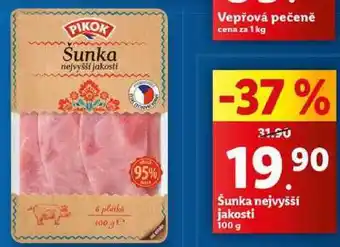 Lidl Šunka nejvyšší jakosti, 100 g nabídka