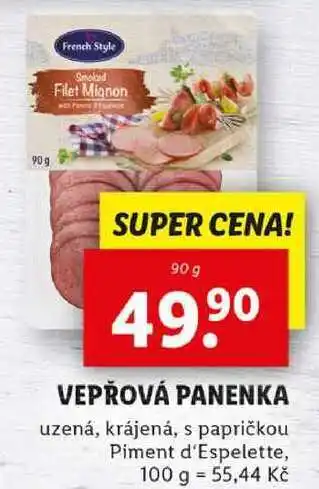 Lidl VEPŘOVÁ PANENKA, 90 g nabídka