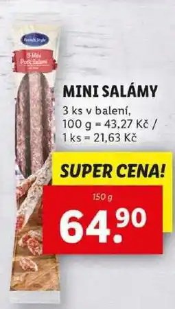 Lidl MINI SALÁMY, 150 g nabídka