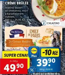 Lidl CRÈME BRÛLÉE, 2x 100 g nabídka