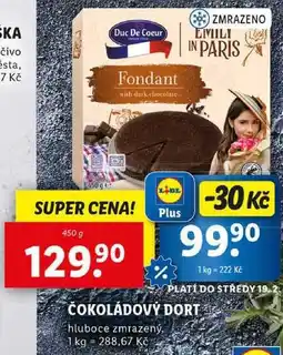 Lidl ČOKOLÁDOVÝ DORT, 450 g nabídka