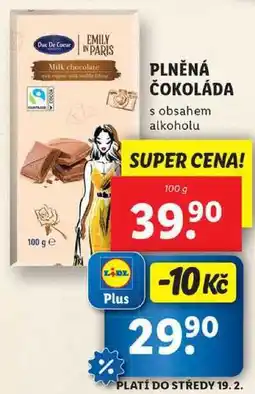 Lidl PLNĚNÁ ČOKOLÁDA, 100 g nabídka