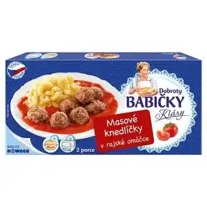 Lidl Nowaco Dobroty Babičky Kláry Masové knedlíčky v rajské omáčce 450g nabídka