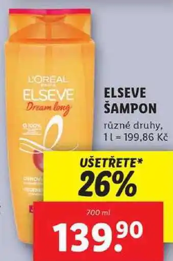 Lidl ELSEVE ŠAMPON, 700 ml nabídka