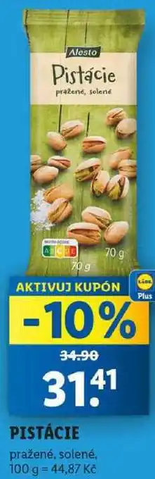 Lidl PISTÁCIE, 70 g nabídka