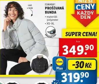 Lidl PROŠÍVANÁ BUNDA nabídka