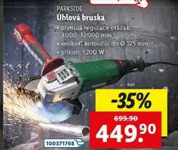 Lidl Úhlová bruska nabídka