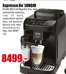 EVA Espresso De LONGHI nabídka