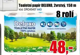EVA Toaletní papír Deluxo, 2vrstvý nabídka
