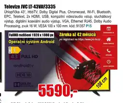 EVA Televize JVC LT-43VAF3335 nabídka