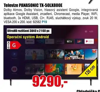 EVA Televize PANASONIC TX-50LX800E nabídka