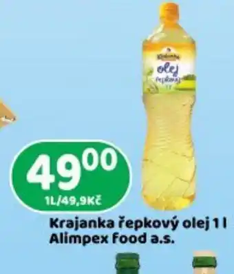 Brněnka Krajanka řepkový olej 11 Alimpex food a.s. nabídka