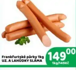 Brněnka Frankfurtské párky nabídka