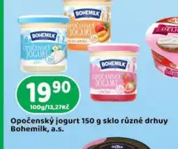 Brněnka Opočenský jogurt sklo různé drhuy nabídka