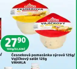 Brněnka VÁHALA Česneková pomazánka sýrová / Vajíčkový salát nabídka