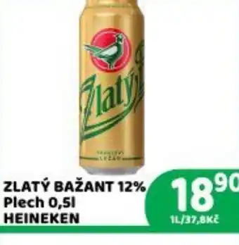 Brněnka HEINEKEN Plech nabídka