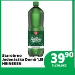 Brněnka HEINEKEN Starobrno Jedenáctka Domů 1,5 nabídka