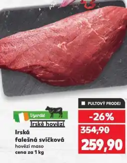 Kaufland Irská falešná svíčková nabídka