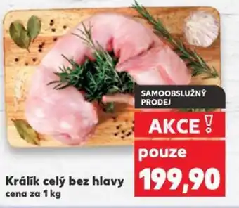 Kaufland Králík celý bez hlavy nabídka