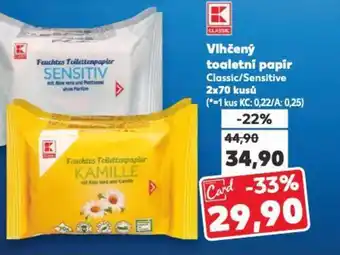 Kaufland Vlhčený toaletní papír nabídka