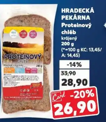 Kaufland HRADECKÁ PEKÁRNA Proteinový chléb nabídka