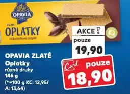 Kaufland OPAVIA ZLATÉ Oplatky nabídka
