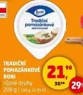 Penny Market TRADIČNÍ POMAZÁNKOVÉ BONI různé druhy, 200 g nabídka