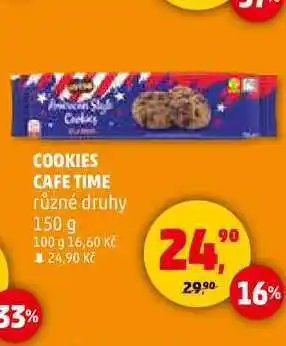 Penny Market COOKIES CAFE TIME různé druhy, 150 g nabídka