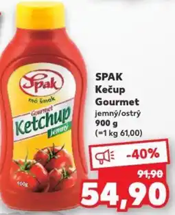 Kaufland SPAK Kečup Gourmet nabídka