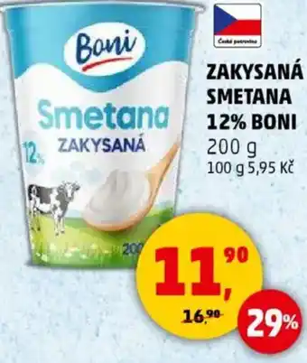 Penny Market Zakysaná smetana 12% boni nabídka