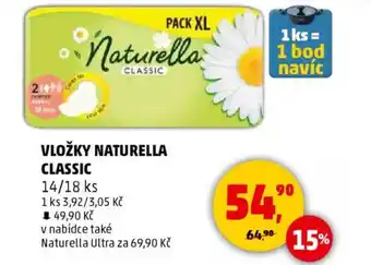 Penny Market Vložky naturella classic nabídka