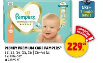 Penny Market Plenky premium care pampers nabídka