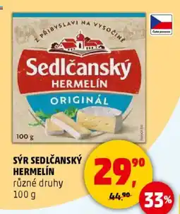 Penny Market Sýr sedlčanský hermelín nabídka