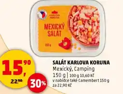 Penny Market Salát karlova koruna mexický, camping nabídka