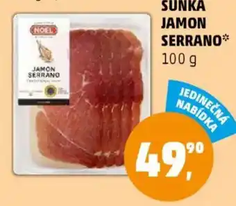 Penny Market Šunka jamon serrano nabídka