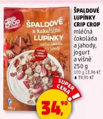 Penny Market Špaldové lupínky crip crop nabídka